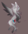 Size: 463x552 | Tagged: safe, artist:pinkdolphin147, oc, oc only, oc:moonmist, pegasus, pony, female, mare, one winged pegasus, simple background, solo