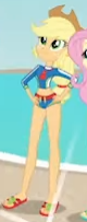 Size: 80x203 | Tagged: safe, screencap, applejack, equestria girls, g4, my little pony equestria girls: better together, clothes, cropped, picture for breezies, swimsuit