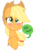 Size: 800x1214 | Tagged: safe, artist:emositecc, applejack, earth pony, pony, g4, blushing, bust, cowboy hat, dialogue, female, flattered, hat, mare, portrait, simple background, smiling, solo, speech bubble, stetson, transparent background