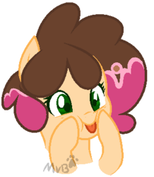 Size: 314x360 | Tagged: safe, artist:marielle5breda, oc, oc only, earth pony, pony, base used, female, mare, silly, silly pony, solo, tongue out