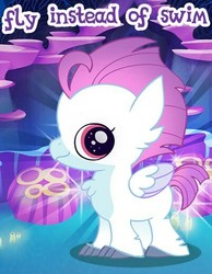 Size: 402x519 | Tagged: safe, gameloft, classical hippogriff, hippogriff, g4, my little pony: magic princess, my little pony: the movie, baby, female, meme, solo, wow! glimmer