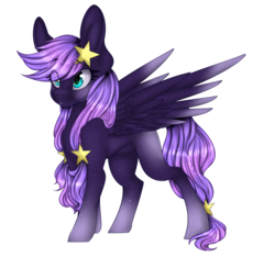 Size: 1938x1815 | Tagged: safe, artist:sleepicookie, oc, oc only, oc:midnight wish, pegasus, pony, female, mare, simple background, solo, transparent background