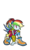 Size: 600x1000 | Tagged: safe, artist:rvceric, rainbow dash, equestria girls, g4, my little pony equestria girls: better together, super squad goals, clothes, crystal guardian, crystal wings, female, ponied up, simple background, solo, transparent background