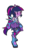 Size: 600x1000 | Tagged: safe, artist:rvceric, sci-twi, twilight sparkle, human, equestria girls, g4, my little pony equestria girls: better together, super squad goals, boots, clothes, crystal guardian, crystal wings, female, fist, high heel boots, pantyhose, ponied up, shoes, simple background, solo, transparent background, visor