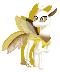 Size: 1274x1529 | Tagged: safe, artist:spokenmind93, oc, oc only, changedling, changeling, poképony, ribombee, changedling oc, changedlingified, changelingified, crossover, pokémon, ponymon, simple background, solo, species swap, transparent background