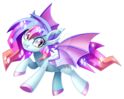 Size: 1024x821 | Tagged: safe, artist:centchi, oc, oc only, oc:angel aura, bat pony, pony, female, mare, obtrusive watermark, simple background, solo, transparent background, watermark