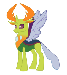 Size: 1024x1135 | Tagged: safe, artist:scraleos, thorax, changedling, changeling, g4, changeling king, king thorax, male, simple background, solo, transparent background