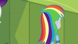 Size: 600x338 | Tagged: safe, screencap, derpy hooves, rarity, best trends forever, best trends forever: rainbow dash, equestria girls, g4, my little pony equestria girls: better together, animated, female, geode of shielding, gif, rarity peplum dress