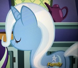 Size: 3464x3024 | Tagged: safe, screencap, trixie, pony, all bottled up, g4, butt, discovery family logo, female, high res, plot, solo