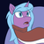 Size: 1920x1920 | Tagged: safe, artist:mlp-firefox5013, idw, radiant hope, pony, unicorn, g4, abstract background, blue eyes, blue mane, bust, cloak, clothes, cute, digital art, eye clipping through hair, eyebrows, eyebrows visible through hair, female, horn, looking up, mare, open mouth, raised eyebrow, simple background, sketch, solo, worried