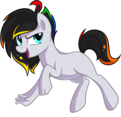 Size: 1331x1286 | Tagged: safe, artist:thebowtieone, oc, oc only, oc:cipher wave, hybrid, pony, female, paws, simple background, solo, transparent background