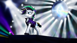 Size: 6400x3600 | Tagged: safe, artist:theravencriss, rarity, pony, g4, it isn't the mane thing about you, alternate hairstyle, clothes, female, mare, punk, raripunk, smiling, solo