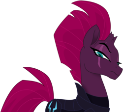 Size: 5341x4871 | Tagged: safe, artist:ejlightning007arts, tempest shadow, pony, unicorn, g4, my little pony: the movie, absurd resolution, armor, broken horn, eye scar, female, horn, mare, movie accurate, raised eyebrow, scar, simple background, solo, transparent background, vector