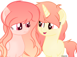 Size: 588x440 | Tagged: safe, artist:venomns, oc, oc only, oc:amber, oc:soleil, pegasus, pony, female, mare, movie accurate, simple background, transparent background
