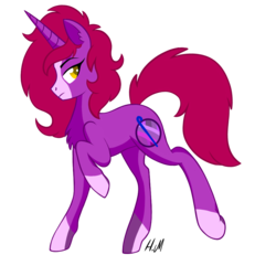 Size: 1000x1000 | Tagged: safe, artist:chelseawest, oc, oc only, oc:violet ribbon, pony, unicorn, female, mare, petalverse, simple background, solo, transparent background