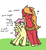 Size: 315x340 | Tagged: safe, artist:jargon scott, big macintosh, fluttershy, earth pony, pegasus, pony, g4, adorascotch, big macintosh's yoke, butterscotch, c:, collar, cute, dialogue, dirt, eyes closed, female, floppy ears, fluffy, freckles, frown, grass, heart, horse collar, leaning, macabetes, macareina, male, mare, open mouth, pls, rule 63, rule63betes, ship:butterreina, ship:fluttermac, shipping, simple background, size difference, smaller male, smiling, spread wings, stallion, straight, straw in mouth, unshorn fetlocks, white background, wings