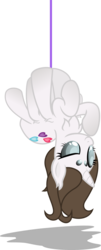 Size: 1396x3460 | Tagged: safe, artist:nxzc88, oc, oc only, oc:pyrisa miracles, monster pony, original species, pony, spider, spiderpony, unicorn, g4, adoracreepy, chest fluff, creepy, cute, female, halloween, hanging, hanging upside down, holiday, looking at you, mare, simple background, smiling, solo, species swap, spider web, suspended, thread, transparent background, upside down, vector