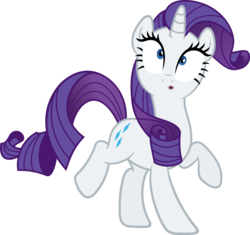 Size: 4500x4227 | Tagged: safe, artist:slb94, rarity, pony, unicorn, g4, made in manehattan, :o, absurd resolution, booty call, cute, dizzy, female, mare, open mouth, raised hoof, raribetes, simple background, solo, transparent background, vector