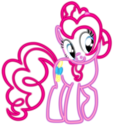Size: 4591x5068 | Tagged: safe, pinkie pie, pony, g4, absurd resolution, balloon, cutie mark, female, lineart, shades of pink, simple background, solo, transparent background