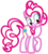 Size: 4591x5068 | Tagged: safe, pinkie pie, earth pony, pony, g4, absurd resolution, balloon, cutie mark, female, lineart, shades of pink, simple background, solo, transparent background