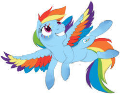 Size: 2184x1708 | Tagged: safe, artist:theshadowstone, rainbow dash, pony, g4, colored wings, female, mare, multicolored wings, rainbow wings, simple background, solo, transparent background