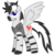 Size: 1200x1200 | Tagged: safe, artist:toyminator900, derpibooru exclusive, oc, oc only, oc:chaotic mind, alicorn, pony, zebra, zebra alicorn, 2018 community collab, derpibooru community collaboration, alicorn oc, clothes, simple background, solo, transparent background, zebra oc