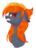 Size: 1993x2797 | Tagged: safe, artist:ohhoneybee, oc, oc only, oc:zorah, pony, angry, bust, chest fluff, ears back, eye scar, fangs, female, gritted teeth, mare, portrait, profile, scar, simple background, solo, transparent background