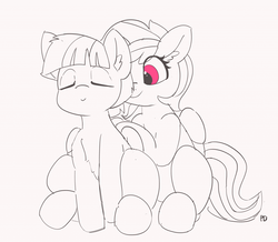 Size: 1280x1116 | Tagged: safe, artist:pabbley, rainbow dash, windy whistles, pony, g4, 30 minute art challenge, cute, dashabetes, eyes closed, female, like mother like daughter, like parent like child, massage, mother and child, mother and daughter, partial color, underhoof, windybetes