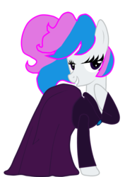 Size: 793x1122 | Tagged: safe, artist:stallionmaidenstudio, oc, oc only, oc:emberly hustle, earth pony, pony, clothes, dress, female, mare, simple background, solo, transparent background