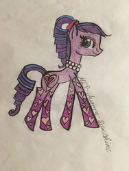 Size: 1024x1365 | Tagged: safe, artist:mlp-aurora-sunshine, fancy free, pony, g3, g4, female, g3 to g4, generation leap, solo, traditional art