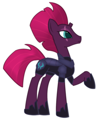 Size: 1000x1207 | Tagged: safe, artist:prism note, tempest shadow, g4, my little pony: the movie, armor, broken horn, crest, eye scar, female, horn, scar, solo