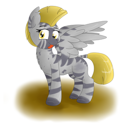 Size: 4000x4000 | Tagged: safe, artist:pzkratzer, derpy hooves, pegasus, pony, g4, body art, bodypaint, clothes, cosplay, costume, female, paint, paint on fur, recolor, solo, spread wings, wings