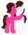 Size: 2178x2728 | Tagged: safe, artist:aarondrawsarts, oc, oc only, oc:brain teaser, oc:rose bloom, earth pony, pony, 2018 community collab, derpibooru community collaboration, community related, couple, cuddling, high res, hug, oc x oc, ship:brainbloom, shipping, simple background, snuggling, transparent background