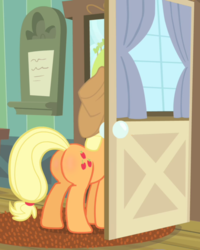 Size: 1200x1497 | Tagged: safe, edit, edited screencap, screencap, applejack, earth pony, pony, g4, applebutt, butt, cutie mark, plot, the ass was fat