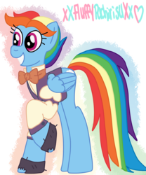 Size: 1024x1229 | Tagged: safe, artist:xxfluffypachirisuxx, rainbow dash, snowdash, pony, a hearth's warming tail, g4, clothes, female, mare, simple background, solo, transparent background