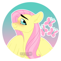 Size: 2550x2550 | Tagged: safe, artist:denahzi, fluttershy, pony, g4, female, high res, solo