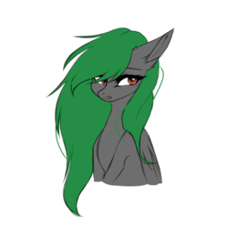 Size: 900x900 | Tagged: safe, artist:hyshyy, oc, oc only, oc:toxic gears, pegasus, pony, bust, female, mare, portrait, simple background, solo, transparent background