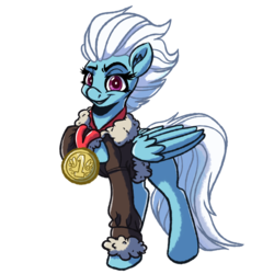 Size: 1024x1024 | Tagged: safe, artist:witchtaunter, fleetfoot, pegasus, pony, g4, bomber jacket, clothes, commission, female, jacket, mare, simple background, solo, transparent background