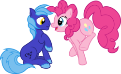 Size: 12235x7544 | Tagged: safe, artist:deyrasd, pinkie pie, oc, oc:dayandey, earth pony, pony, g4, absurd resolution, male, simple background, stallion, transparent background