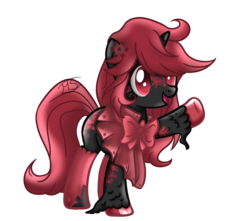 Size: 2721x2400 | Tagged: safe, artist:morries123, oc, oc only, oc:rose, pony, unicorn, clothes, female, high res, mare, simple background, socks, solo, transparent background