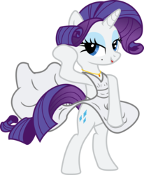 Size: 5039x6118 | Tagged: safe, artist:deyrasd, rarity, pony, unicorn, g4, absurd resolution, alternate hairstyle, beauty mark, bipedal, clothes, dress, female, mare, marilyn monroe, simple background, solo, the seven year itch, transparent background, vector, white dress