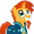 Size: 3000x3008 | Tagged: safe, artist:cloudy glow, sunburst, pony, g4, my little pony: friendship is magic, uncommon bond, .ai available, cloak, clothes, cute, glasses, high res, male, simple background, solo, sunbetes, transparent background, vector