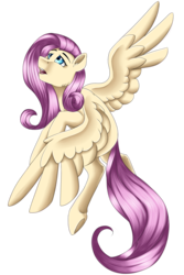 Size: 1024x1536 | Tagged: safe, artist:crecious, fluttershy, pegasus, pony, g4, female, looking away, looking up, mare, open mouth, simple background, solo, spread wings, transparent background, wings