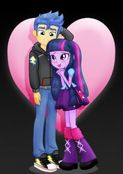 Size: 752x1063 | Tagged: safe, artist:jucamovi1992, flash sentry, twilight sparkle, equestria girls, g4, my little pony equestria girls: better together, converse, duo, female, haircut, male, ship:flashlight, shipping, shoes, straight