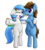 Size: 2000x2222 | Tagged: safe, artist:10art1, derpibooru exclusive, oc, oc only, oc:google chrome, oc:tenar tone, pegasus, pony, 2018 community collab, derpibooru community collaboration, bipedal, browser ponies, google chrome, high res, hug, looking at you, one eye closed, simple background, tenarchrome, tongue out, transparent background, wink