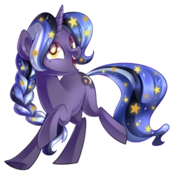 Size: 1958x1946 | Tagged: safe, artist:drawntildawn, oc, oc only, oc:persephone, pony, unicorn, commission, female, mare, open mouth, simple background, solo, transparent background, underhoof