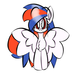 Size: 1000x1000 | Tagged: safe, artist:souldew, oc, oc only, oc:ocean bird, pegasus, pony, 2018 community collab, derpibooru community collaboration, tumblr:ask ocean bird, chest fluff, long hair, simple background, transparent background, wings