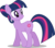 Size: 3241x2848 | Tagged: safe, artist:infinitewarlock, twilight sparkle, oc, oc:twilight song, earth pony, pony, the flutterby effect, g4, alternate cutie mark, alternate hairstyle, alternate universe, earth pony twilight, female, high res, hilarious in hindsight, mare, race swap, simple background, solo, transparent background