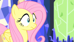 Size: 800x450 | Tagged: safe, edit, edited screencap, screencap, fluttershy, pegasus, pony, g4, the hooffields and mccolts, abuse, animated, book, female, flutterbuse, gif, library, magic, magic aura, slapstick, telekinesis, throwing, throwing things at fluttershy, thud, twilight's castle
