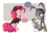 Size: 1440x950 | Tagged: safe, artist:emositecc, maud pie, pinkie pie, earth pony, pony, g4, animal costume, bugs bunny, bunny costume, carrot, clothes, cosplay, costume, cuffs (clothes), dialogue, duo, duo female, female, food, mare, mickey mouse, mouse costume, pie sisters, siblings, simple background, sisters, speech bubble, transparent background